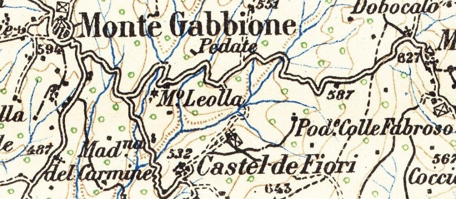 Particolare di una cartina IGM 1926